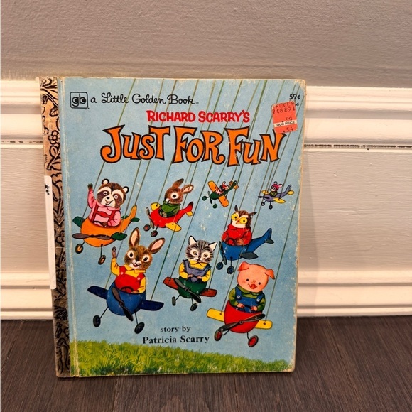 Little Golden Book Other - VINTAGE 1978 Richard Scarry's Just For Fun Childrens Hardcover Book Toddler Kids